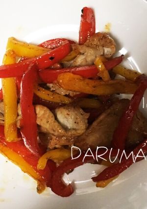 お弁当に♪ 豚こまとパプリカの炒めもの-レシピのメイン写真