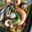 炊いたご飯でパエリア