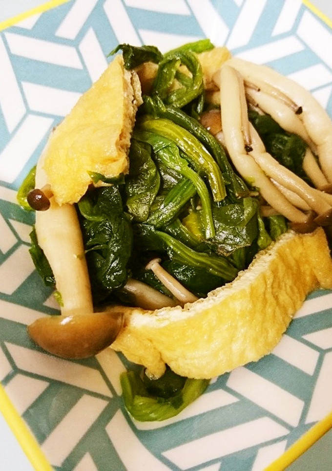 作り置き☆ほうれん草と油揚げのだし煮-レシピのメイン写真
