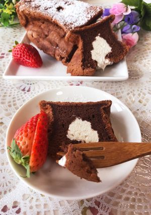ホイップマリームで夜の♡ココア生パウンド-レシピのメイン写真