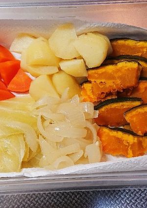 朝御飯にピッタリ☆彩り蒸し野菜☆-レシピのメイン写真