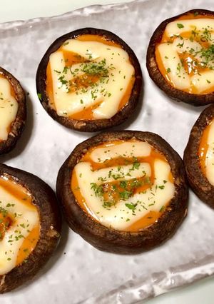 椎茸のチーズケチャップマヨネーズ焼き-レシピのメイン写真
