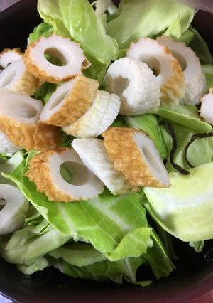 キャベツとちくわと塩昆布-レシピのメイン写真