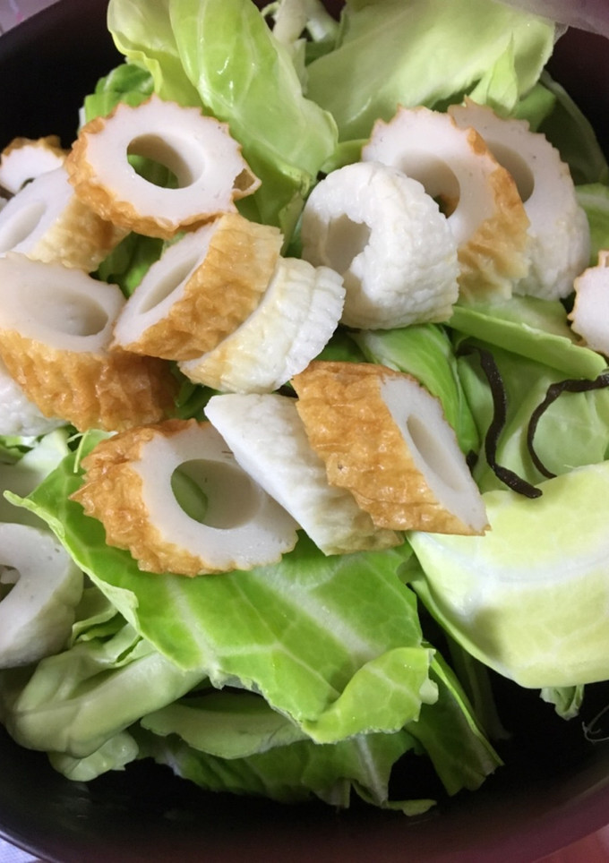キャベツとちくわと塩昆布-レシピのメイン写真