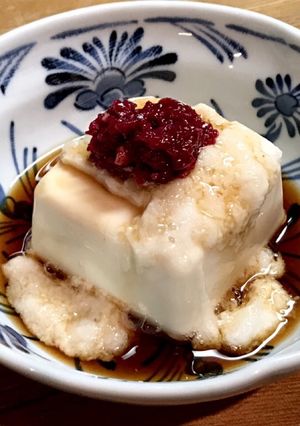 梅干と山芋のさっぱり冷奴-レシピのメイン写真