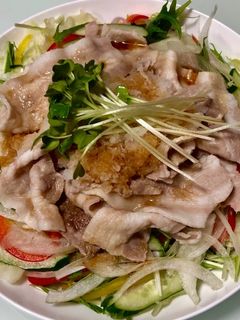 ヘルシー☆おろしぽん酢の冷しゃぶサラダ-レシピのメイン写真