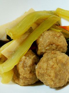 青梗菜と鶏つくねのくたくた煮-レシピのメイン写真