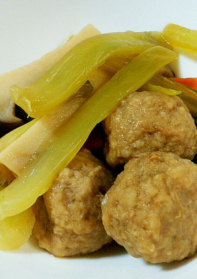 青梗菜と鶏つくねのくたくた煮-レシピのメイン写真