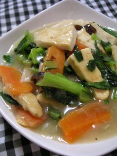 ダイエット&節約♡豆腐と青梗菜の中華煮-レシピのメイン写真