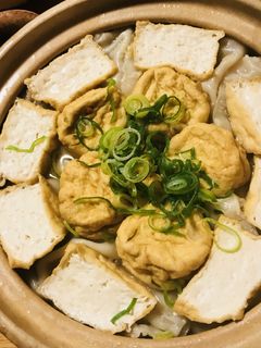 根菜と餃子・揚げ物の白菜鍋●厚揚げぐるり-レシピのメイン写真