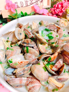 アサリのバター酒蒸し♪春のお楽しみ♡-レシピのメイン写真