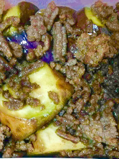 簡単牛ひき肉とお茄子のコンソメ炒め-レシピのメイン写真