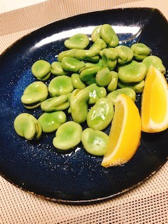 そら豆のレモンオリーブオイル掛け-レシピのメイン写真