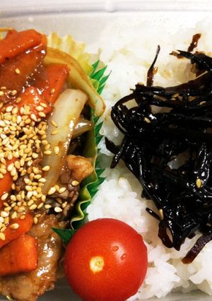 超楽々 弁当用 韓流豚生姜炒め 作ります-レシピのメイン写真