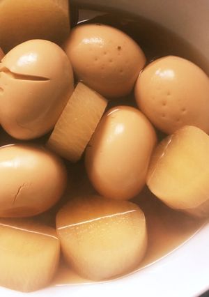 ご飯ジャーで簡単におでんの大根とたまご-レシピのメイン写真