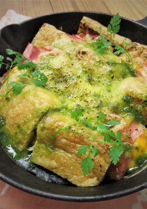 炙りチーズと油揚げの焼きカプレーゼ-レシピのメイン写真