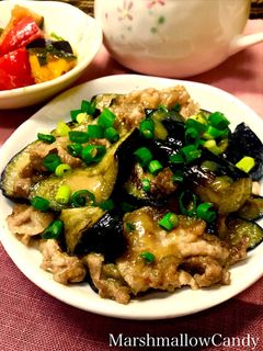 茄子と豚ばら肉の柚子胡椒みそ炒め♡-レシピのメイン写真