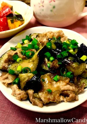 茄子と豚ばら肉の柚子胡椒みそ炒め♡-レシピのメイン写真
