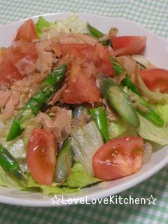 アスパラと塩昆布のあっさり和風サラダ♪-レシピのメイン写真