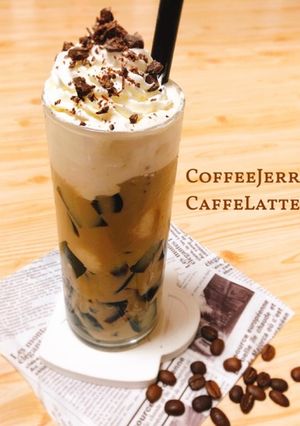 コーヒーゼリー入ꕤ氷ミルクꕤカフェラテꕤ-レシピのメイン写真
