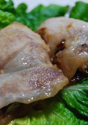 豚肉茄子巻きの味噌煮-レシピのメイン写真