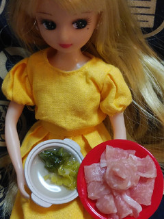 リカちゃんサイズ♡豚しゃぶꕤ*.゚-レシピのメイン写真
