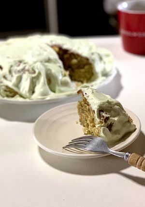 簡単!抹茶クリームの抹茶ケーキ♪-レシピのメイン写真