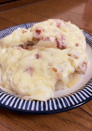 チーズじゃがいも玉ねぎの重ね焼き-レシピのメイン写真