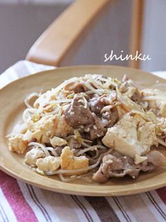 節約*豚肉ともやしと豆腐の旨ピリ辛炒め-レシピのメイン写真