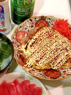 低糖質!材料少なめ!簡単!お好み焼き♡-レシピのメイン写真