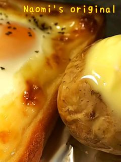 簡単☆目玉焼きトースト&じゃがバター♪-レシピのメイン写真