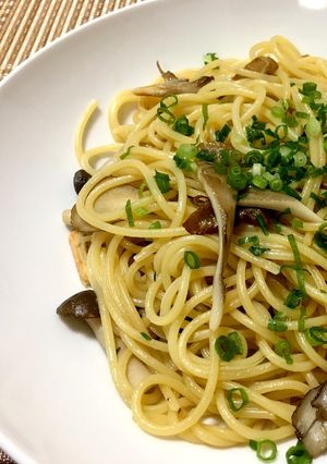 松茸の風味！永谷園お吸いもので和風パスタ-レシピのメイン写真