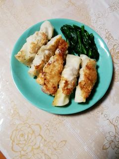 豚こまのネギチーズ包み焼き-レシピのメイン写真