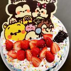 รูปของ 誕生日に♡ツムツムケーキ♡