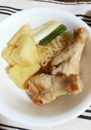 鶏手羽元と白ネギで肉じゃが-レシピのメイン写真