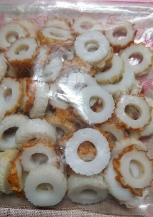 ちくわは切って冷凍します(^3^)/-レシピのメイン写真