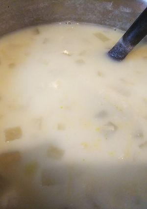 簡単美味・大根と榎茸のミルクスープ-レシピのメイン写真
