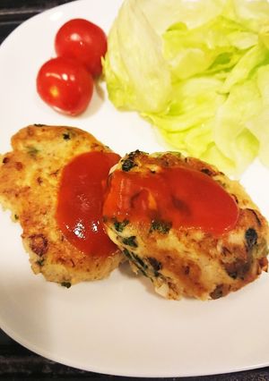 サバ缶のふわふわハンバーグ-レシピのメイン写真