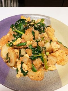 山芋と豆腐の明太子炒め。-レシピのメイン写真