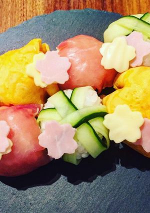 簡単◎お花見に手まり寿司-レシピのメイン写真