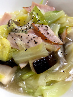 キャベツとハムのあんかけ炒め-レシピのメイン写真