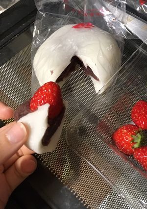 祝い餅リメイク☆いちご大福-レシピのメイン写真