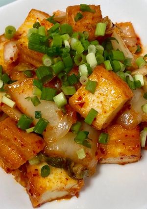 簡単☆キムチと厚揚げのごま油炒め-レシピのメイン写真