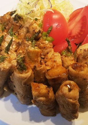 アスパラと山芋の豚肉巻き-レシピのメイン写真