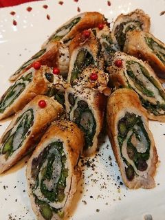 明日葉の簡単♪くるくる豚肉巻き♪-レシピのメイン写真