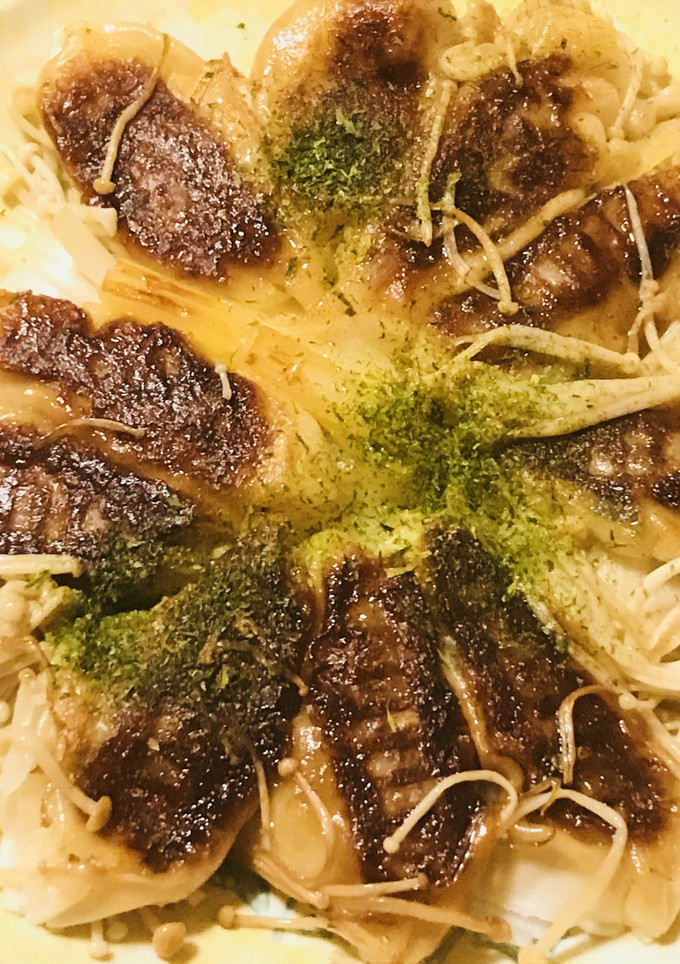 長ネギ＆えのきと蒸し焼き餃子-レシピのメイン写真