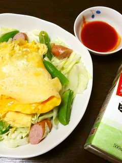温野菜とトロトロオムレツのサラダ-レシピのメイン写真