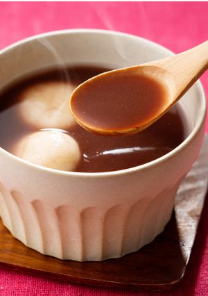 簡単♪豆腐団子入りおしるこ ダイエット-レシピのメイン写真