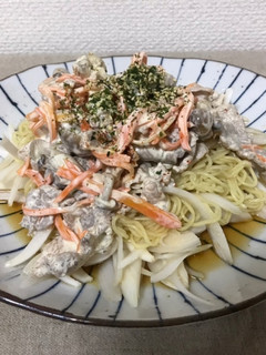 変わりダネ 冷やし中華 マヨ七味-レシピのメイン写真