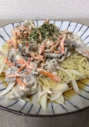 変わりダネ 冷やし中華 マヨ七味-レシピのメイン写真